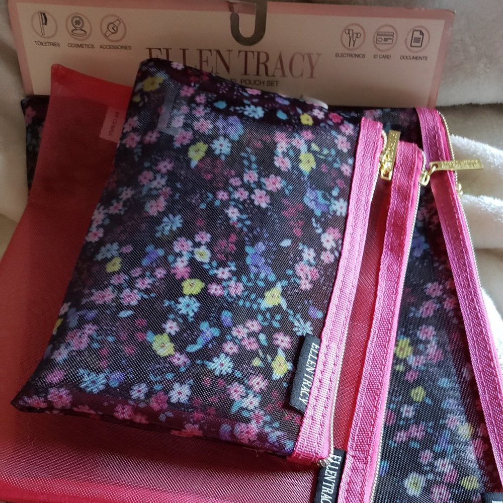 Ellen Tracy 3 Pc. Travel Pouch Set